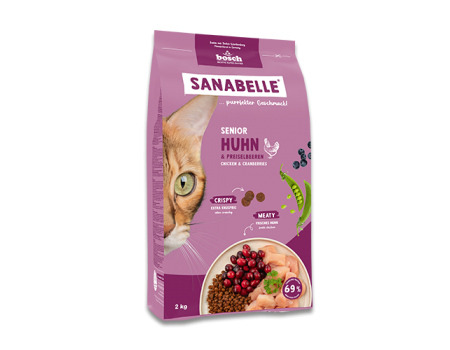 Корм для котів Sanabelle Senior (курка із журавлиною) 2 кг