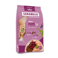 Сухий корм Sanabelle Senior, для літніх котів, курка із журавлиною, 400 г
