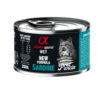 Полнорационный влажный корм Alpha Spirit Sardine, для взрослых кошек, ..
