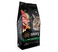 Savory Adult Cat Gourmand Fresh Turkey & Duck Сухий корм для дорослих ..