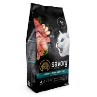 Сухой корм для котят Savory Kitten Chicken with Fresh Turkey со свежим мясом индейки и курицей, 2 кг