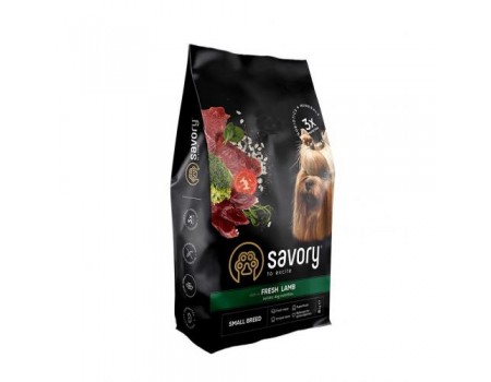 Savory Small Breeds rich in Fresh Lamb Сухой корм для взрослых собак мелких пород 8 кг (ягненок)