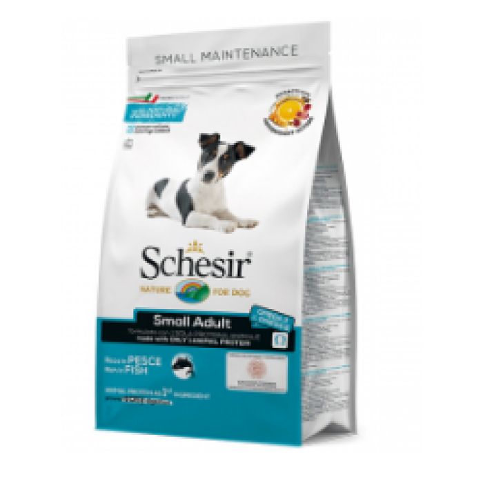 Schesir Dog Small Adult Fish ШЕЗІР ДОРОСЛИЙ МАЛИХ РИБА сухий монопротеїновий корм для собак малих порід, 2 кг,