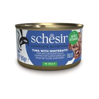 Влажный корм Schesir Tuna Whitebait, натуральные консервы для кошек, тунец с мальками, 85 г 