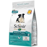 Schesir Dog Medium Puppy ШЕЗИР ЦУЦЯ СЕРЕДНІХ КУРИЦЯ сухий монопротеїновий суперпреміум корм для цуценят середніх порід, 3 кг,
