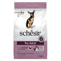 Schesir Dog Toy Adult ШЕЗИР ДОРОСЛИЙ ТІЙ КУРИЦЯ сухий монопротеїновий суперпреміум корм для собак міні порід, 2 кг