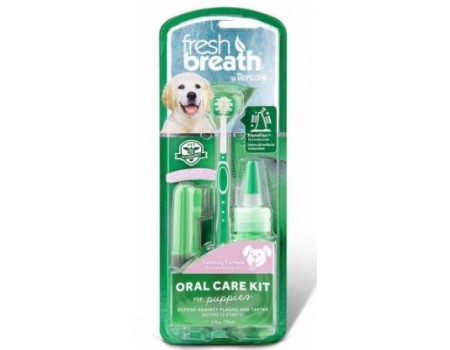 Отбеливающий набор Tropiclean Oral Care Kit Large "Свежее дыхание" для ухода за зубами для собак, большой