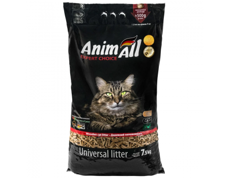 AnimAll Наповнювач для котячого туалету, універсал 7,5 кг/20л