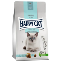 Happy Cat Sensitive Magen&Darm,Сухой корм для кошек с уткой и рисом, 4 кг