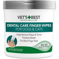 Влажные салфетки Vet`s Best Clean Teeth Wipes, для гигиены зубов, 50 шт