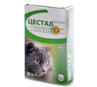 Ceva (Сева)  ЦЕСТАЛ КЕТ - антигельминтный препарат для кошек 8 таб..