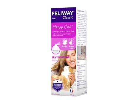 Ceva Feliway Classic Фелівей Класік) спрей – заспокійливий засіб для котів під час транспортування, 60 мл