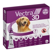 Ceva VECTRA 3D (ВЕКТРА 3D) краплі від бліх та кліщів для собак, 25.1- 40.0 кг (3х4,7 мл)