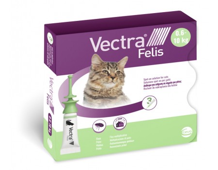 Ceva Vectra Felis (Вектра Феліс) Протипаразитарні краплі на холку від бліх і кліщів для котів – 3 піпетки/уп по 0,9 мл