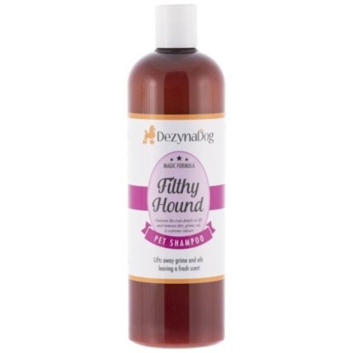 Шампунь Dezynadog Filthy Hound Deep Clean, для глубокой очистки грязной шерсти, дезодорирует, стойкий аромат Пармской Фиалки, 500 мл