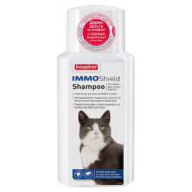 Beaphar Шампунь IMMO Shield Shampoo от паразитов для кошек 200 мл..