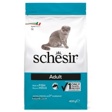 Schesir Cat Adult Fish ШЕЗИР ДОРОСЛИЙ РИБА сухий монопротеїновий корм для котів, 0,4 кг