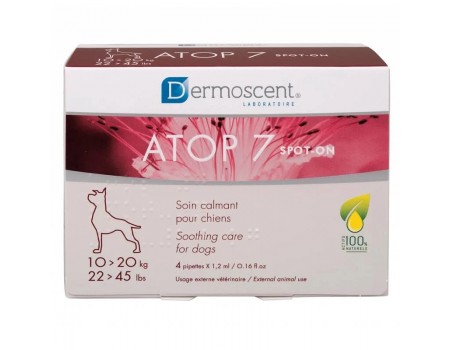 Dermoscent (Дермосент) ATOP 7 spot-on Заспокійливе краплі при атопії та алергії шкіри собак вагою 10-20 кг