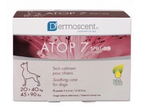Dermoscent (Дермосент) ATOP 7 spot-on Успокаивающее капли при атопии и аллергии кожи собак весом 20-40 кг