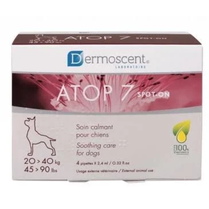 Dermoscent (Дермосент) ATOP 7 spot-on Заспокійливі краплі при атопії та алергії шкіри собак вагою 20-40 кг