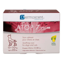 Dermoscent (Дермосент) ATOP 7 spot-on Успокаивающее капли при атопии и аллергии кожи кошек и собак весом до 10 кг