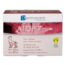 Dermoscent (Дермосент) ATOP 7 spot-on Заспокійливі краплі при атопії та алергії шкіри кішок і собак вагою до 10 кг