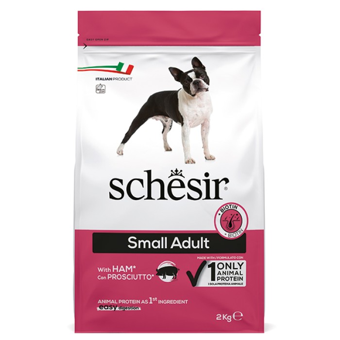 Schesir Dog Small Adult Ham ШЕЗІР ДОРОСЛИЙ МАЛИХ ШИНКА сухий корм для собак малих порід , 2 кг