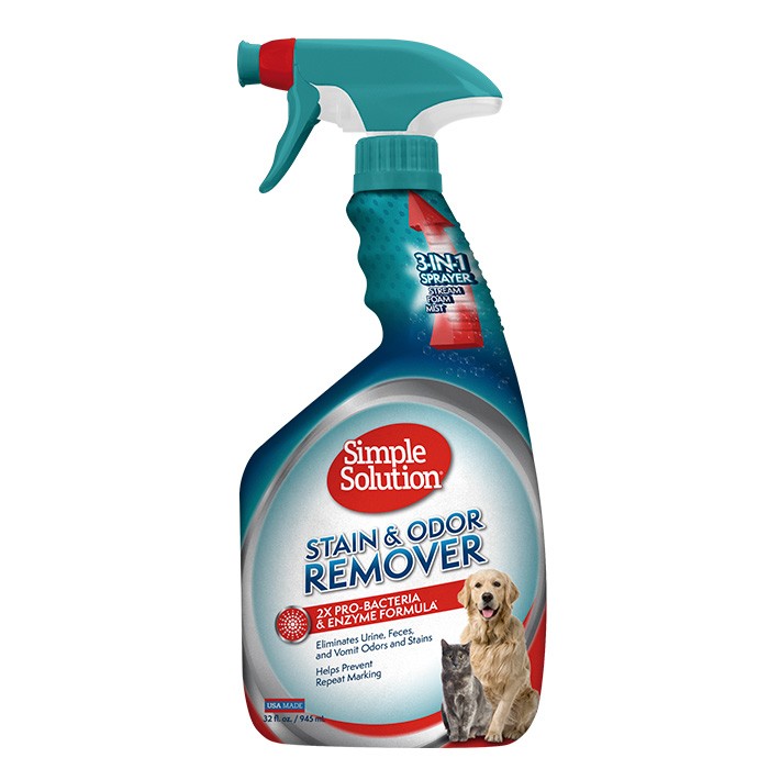 SIMPLE SOLUTION Stain and odor remover Універсальний рідкий засіб для нейтралізації запахів та видалення стійких плям 945 мл