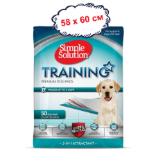 SIMPLE SOLUTION Training premium dog pads Вологопоглинаючі гігієнічні пелюшки преміум для собак 50 шт, 58х60 см.
