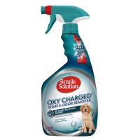 SIMPLE SOLUTION Oxy charged TM Stain and odor remover Насичений киснем рідкий засіб для нейтралізації запахів та видалення стійких плям 945 мл