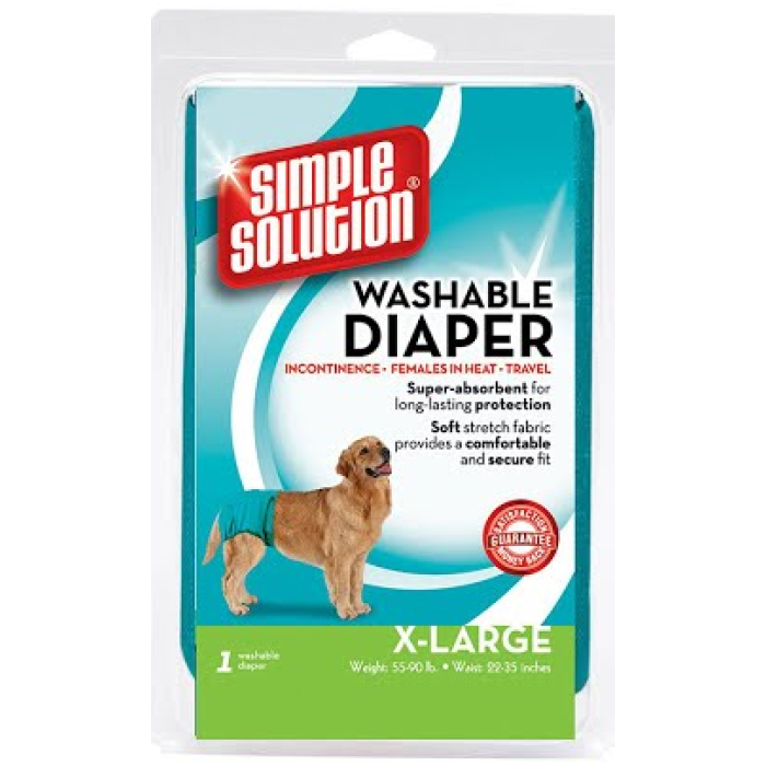 SIMPLE SOLUTION Washable Diaper X-Large гигиенические трусы многоразового использования для собак 1шт, XL