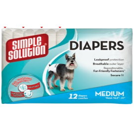 SIMPLE SOLUTION Disposable Diapers Medium гігієнічні підгузки для твар..