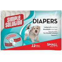 SIMPLE SOLUTION Disposable Diapers Small  гигиенические подгузники для животных, 12 шт, S