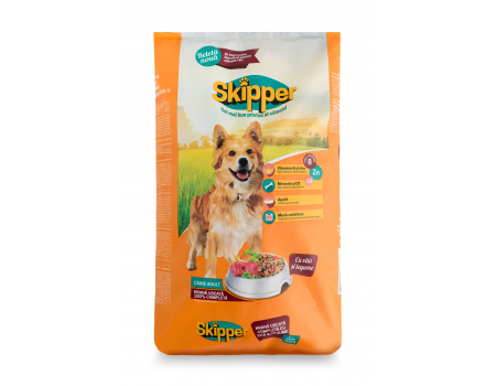Сухий корм для собак SKIPPER яловичина та овочі, 3 кг