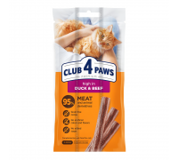 М'ясна паличка Club 4 Paws (Клуб 4 лапи) Premium, зі смаком качки та я..