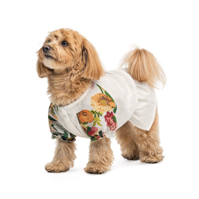Сорочка Pet Fashion Соломія, для собак, дівчинка, біла, М