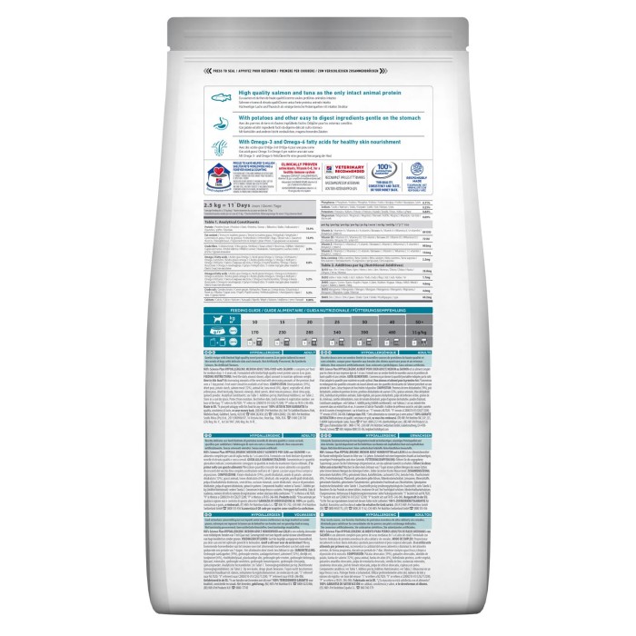 Беззерновий сухий корм для собак Hills SP Can Adult Hypoallergenic Md, лосось, 2,5 кг