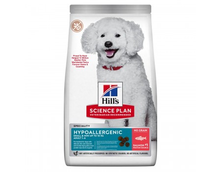 Беззерновой сухой корм для собак Hills SP Can Adult Hypoallergenic S&M, лосось, 6 кг