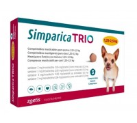 Сімпарика ТРІО таблетки для собак від 1,3 до 2,5 кг, 1 табл...