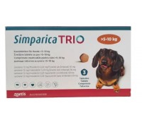 Сімпарика ТРІО таблетки для собак від 5.1 до 10 кг, 1 табл...