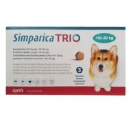 Сімпарика ТРІО таблетки для собак від 10.1 до 20 кг, 1 табл...