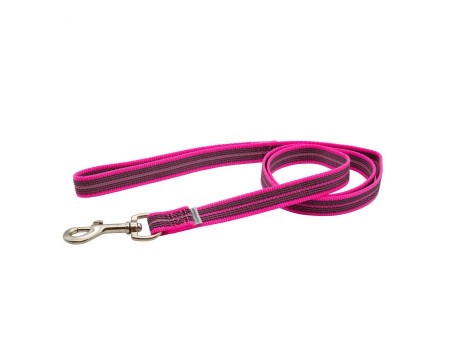 Sprenger прорезиненный поводок с ручкой для собак, нейлон, розовый, 2х120 см.
