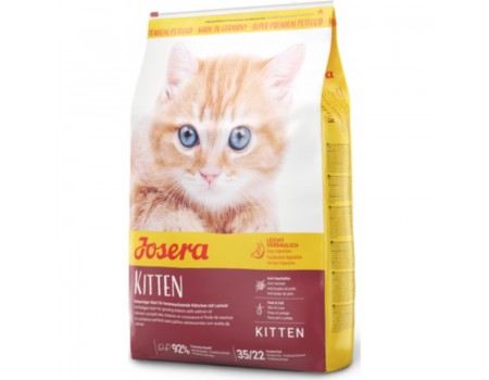 Сухой корм Josera Kitten для котят, для беременных и лактирующих кошек, с лососем, рисом и картофелем, 10 кг