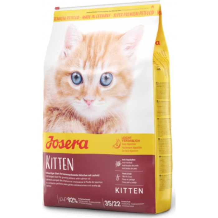 Сухой корм Josera Kitten для котят, для беременных и лактирующих кошек, с лососем, рисом и картофелем, 10 кг