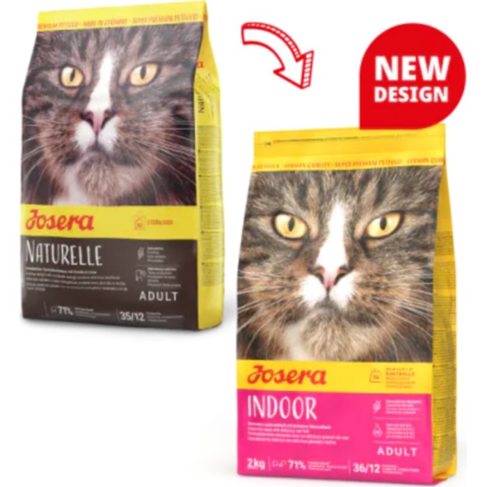 Josera Naturelle — сухий беззерновий корм для дорослих стерилізованих кішок та малоактивних домашніх котів (домашня птиця, форель) 10 кг