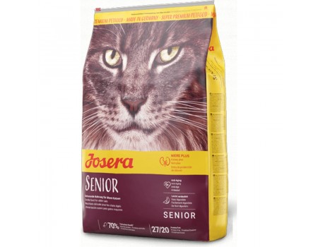 Josera Senior (Carismo) — сухий корм для літніх кішок та кішок з нирковою недостатністю (яловичина, свинина, домашня птиця) 10 кг