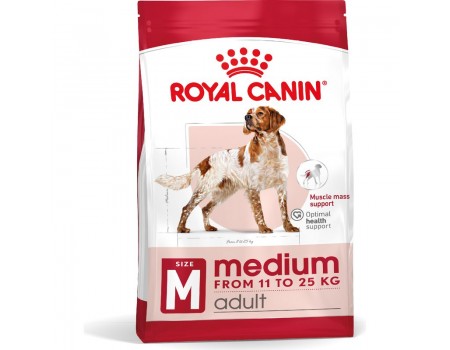 Сухий корм для дорослих собак середніх порід Royal Canin Medium Adult, 15 кг