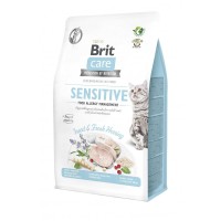 Сухий корм для кішок з харчовою нестерпністю Brit Care Cat GF Insect з комахами та рибою 0,4 кг