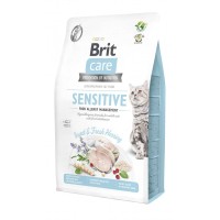 Сухий корм для кішок з харчовою нестерпністю Brit Care Cat GF Insect з комахами та рибою 2 кг