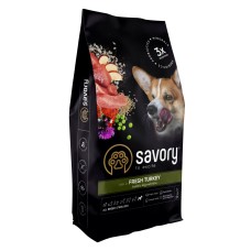 Сухой корм для стерилизованных собак Savory All Breed Sterilised rich in FreshTurkey со свежим мясом индейки, 12 кг